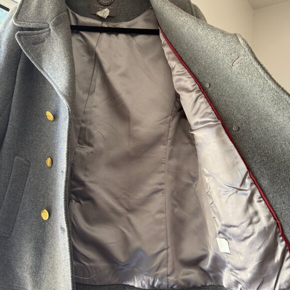 J. CREW | Women's Gray Wool Blend Peacoat, Size 6 - Picture 3 of 3